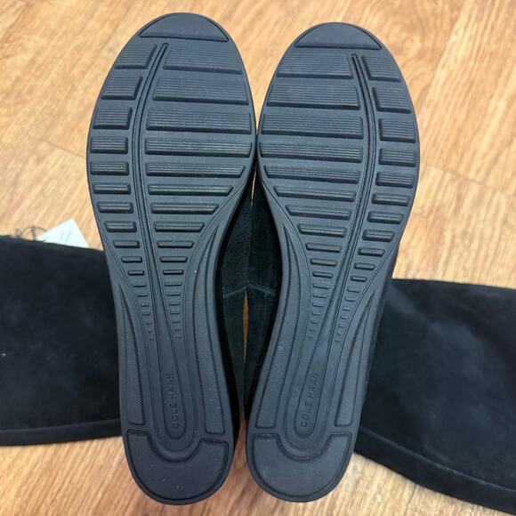 Cole Haan Yonkers Waterproof Boot II Black Suede with Shearling Size 6 - Picture 9 of 13